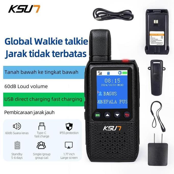 Sale Ksun Ksw Walkie Talkie Ct1Plus Poc Global Ht Jarak Jauh 1000Km Termasuk Kartu