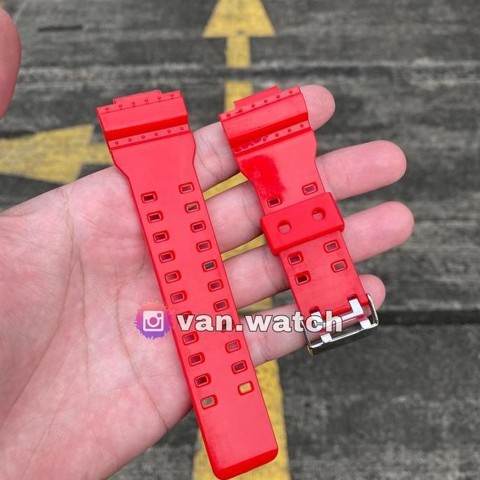 Strap Casio Gshock GA 100 Merah Glosy AM