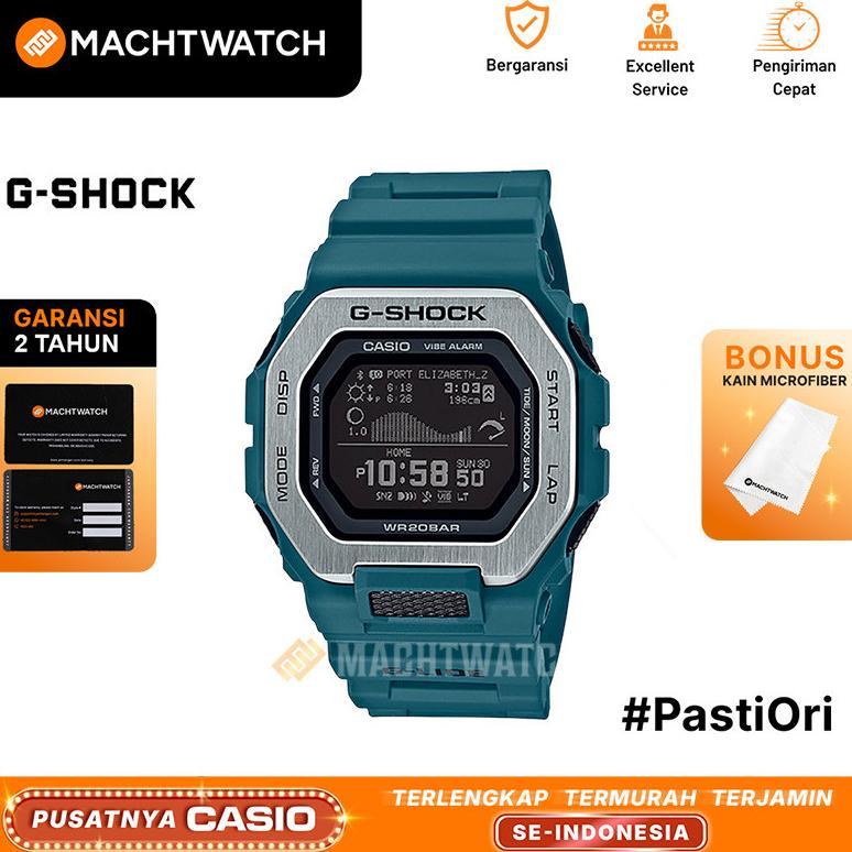 [PRJ] Jam Tangan Pria Casio G-Shock G-Lide GBX-100-2DR Men Black Digital Dial Tosca Resin Band