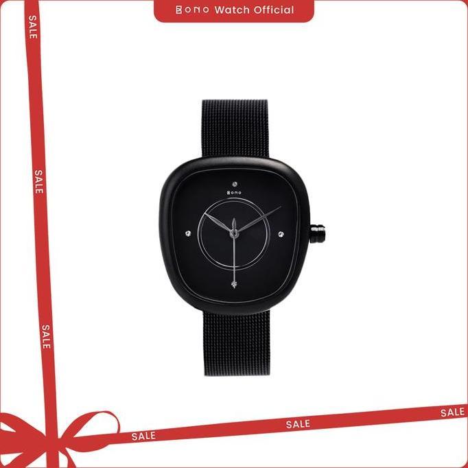 Bono Watch Siena Luna Milanese Dark Black x Lozy Hijab