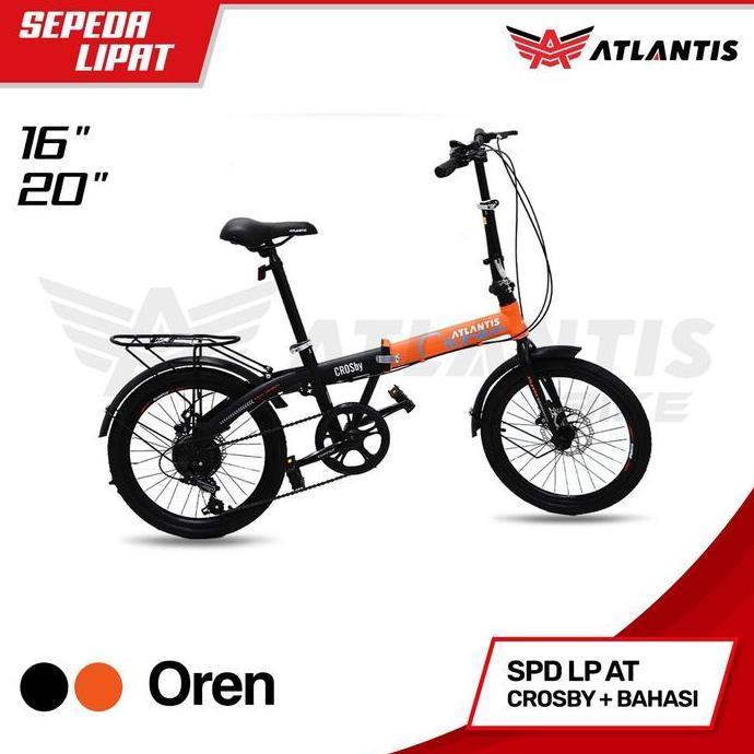 Sepeda lipat 20 inch Atlantis Crosby Cakram Outdoor