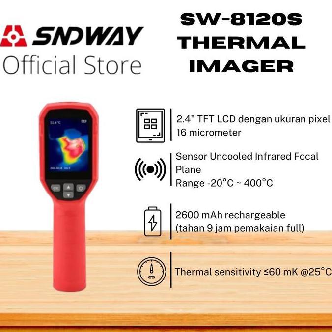 Sndway Thermal Imager Kamera Termal Suhu Temperatur Sw-8120S