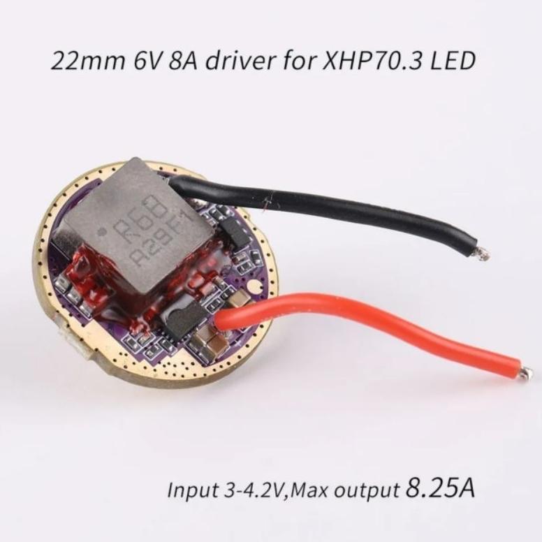Driver Convoy 22mm 6V, 8A Untuk Led CREE XHP70.3