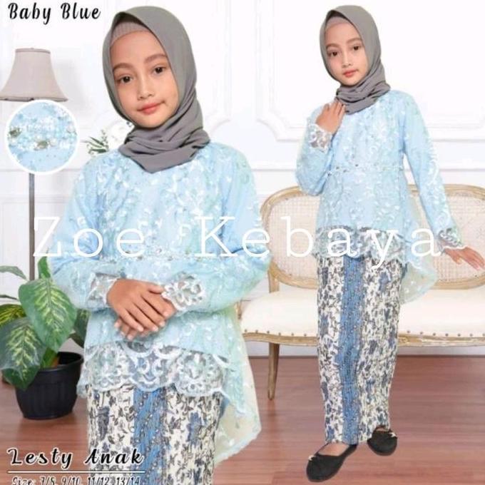 setelan kebaya modern lesty anak/kebaya kondangan anak/kebaya pesta anak anak/kebaya/kebaya modern a