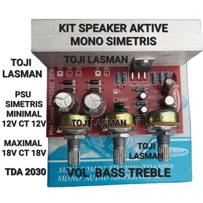 Jdg- Kit Pcb Speaker Aktif Tda 2030 Tda2030 Mono Platinum