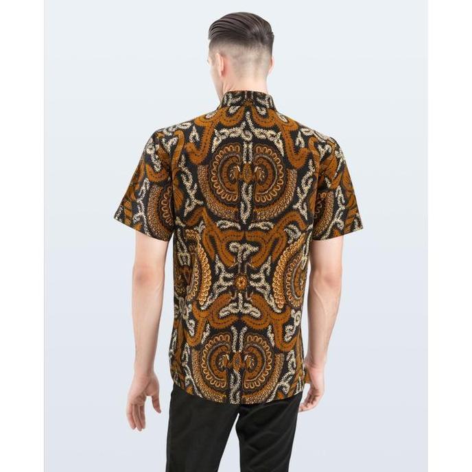 DANAR HADI - Kemeja Batik PE Kepet Sakembaran - 5KESK.78.0225 - Hitam