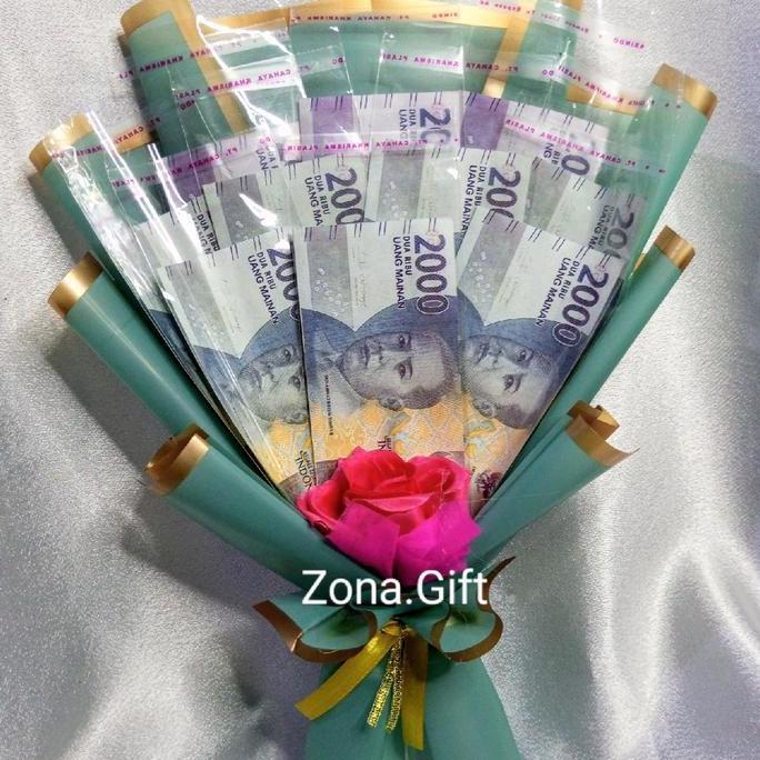 Flowbty- Buket Kosongan Wadah Uang 10 Lembar