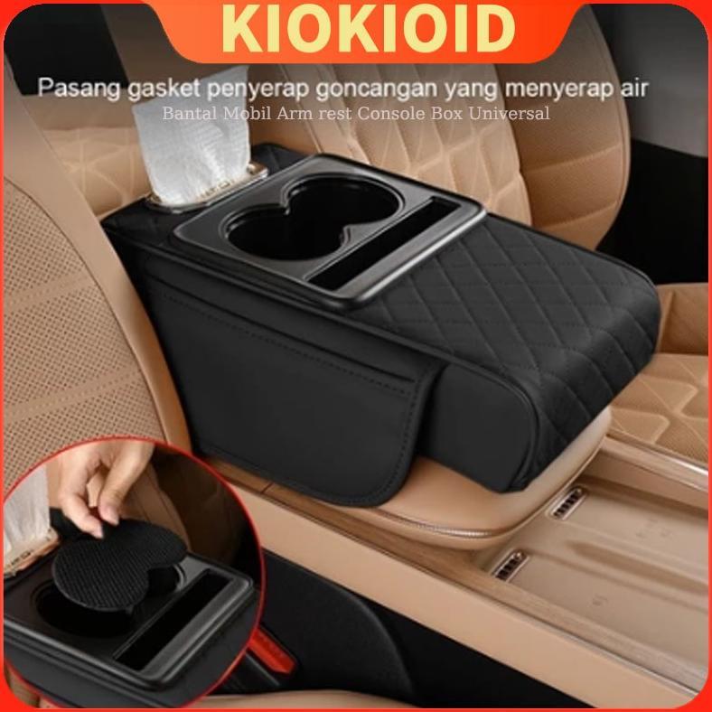 Console Box Storage/4 In 1 Armrest Pad Mobil Kotak Tisu Mobil Tempat Botol /Kotak Tisu Mobil/Storage
