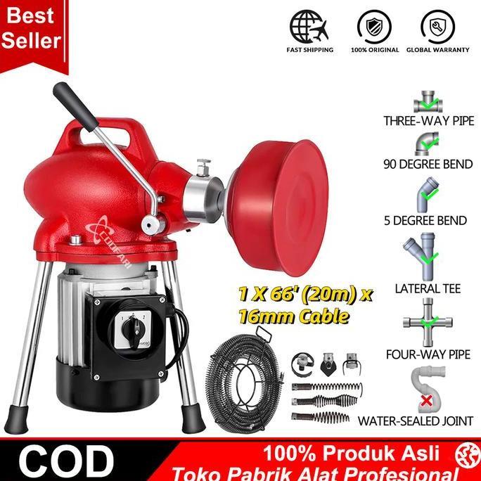 Solusi Saluran Mampet Mesin Bor Ridgid Drain Cleaner Pembersih
