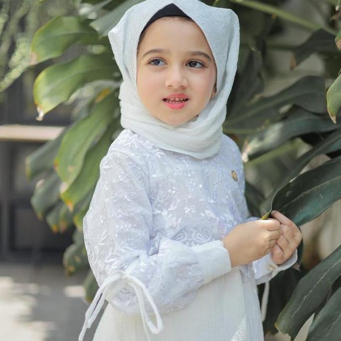 Syanas Dress Premium - Pakaian Muslim Anak Perempuan Casual Nyaman Tile Pashmina Gamis Baju Wanita C
