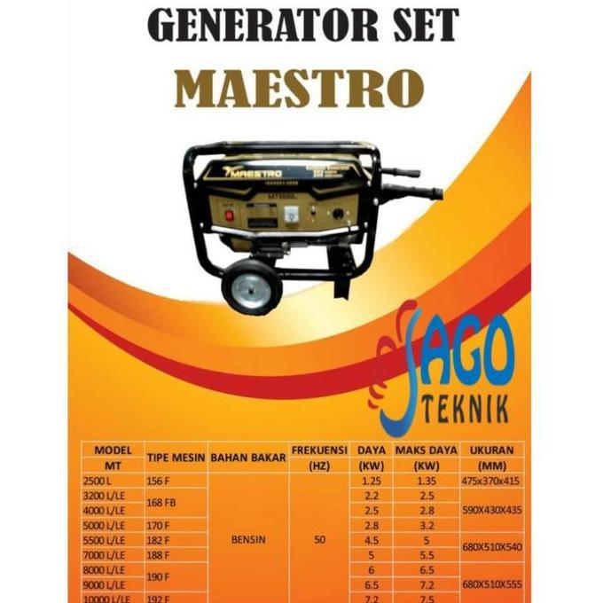 siap kirim] Genset Maestro tipe 10.000 keluar 7500 watt