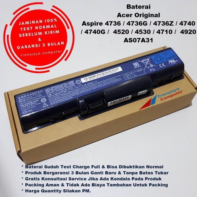 TERBARU - Baterai Battery Laptop Acer Aspire 2930 4310 4315 4710 4715 4720 4730
