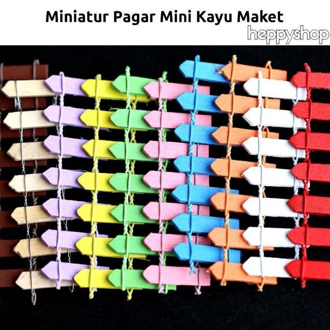 ___] Miniatur Pagar Mini Kayu Maket