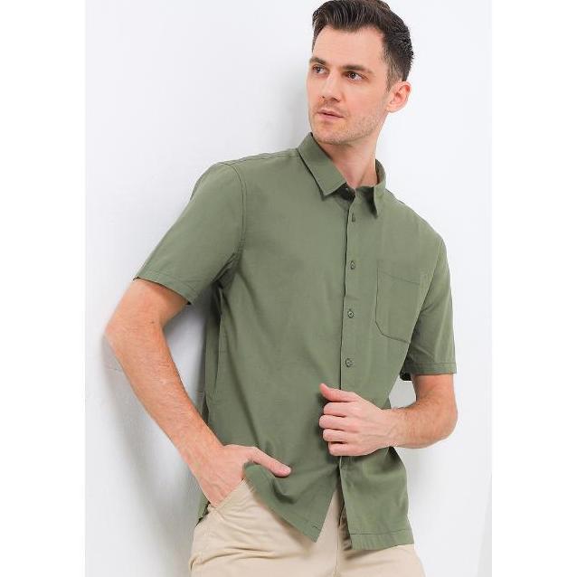 Hush Puppies Kemeja Pria Pardee Olive