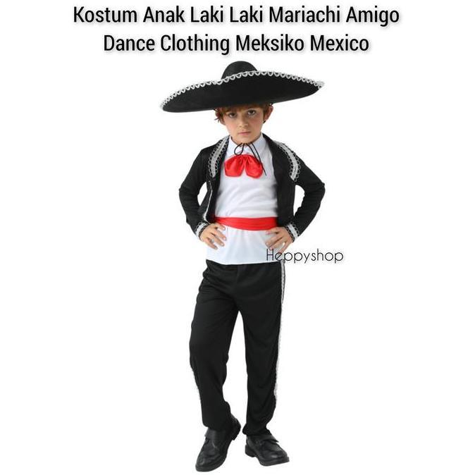 =====] Kostum Anak Laki Laki Mariachi Amigo Dance Clothing Meksiko Mexico Baju Costume