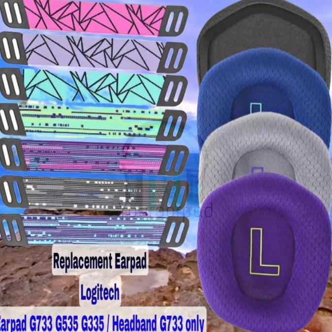 Earpad Ear Pad Cushion Logitech G733 G 733 Headband G733 Lightspeed BEST QUALITY