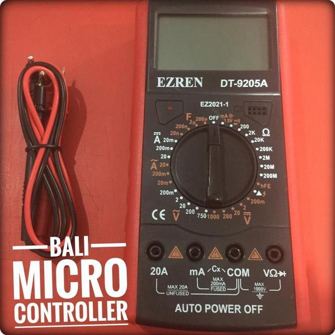 Ezren Digital Avometer DT-9205A, Ohm Volt Transistor Amper Capasitor