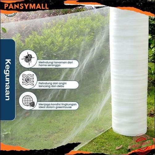 Insect Net Lebar 1 Meter - Jaring Penghalang Serangga Greenhouse - Jaring Kasa Insect Net BIGDEAL