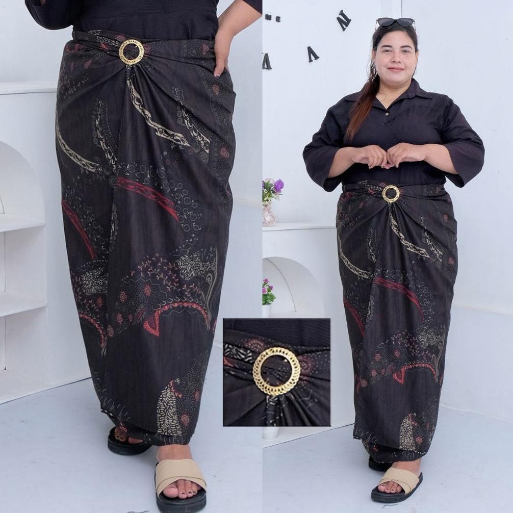 Grade Ori Rok Lilit Batik Jumbo / Rok Lilit Batik Kain Lilit Murah / Lilit Batik Modern Free Ring Ge