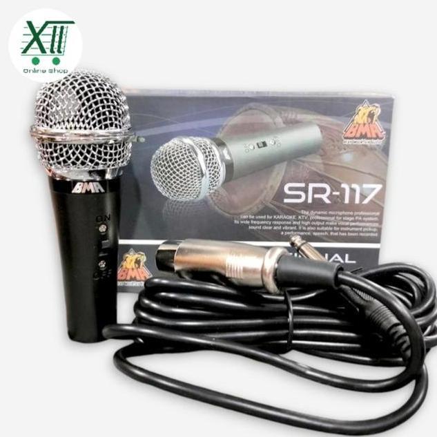 BMA SR~117 Mini Mic Kabel Tag Gendang Professional Dynamic Mic