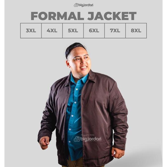 jaket jas formal pria coklat bjordan jumbo 3xl 4xl 5xl 6xl 7xl 8xl