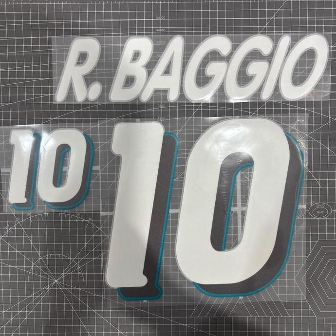 Nameset hk italy home 1994 baggio velvet flock