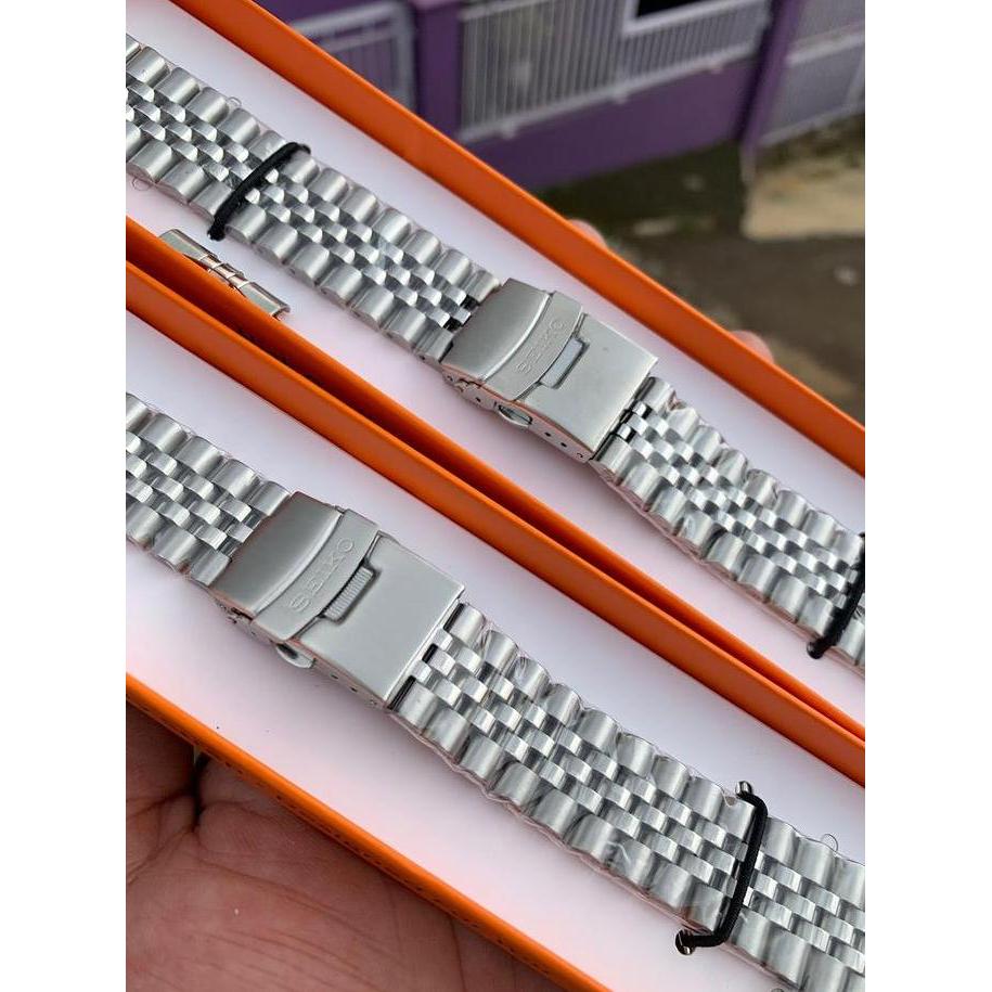 Strap Tali Jam Tangan Rantai Seiko Bracelet Jubilee Stainless Silver Hemat