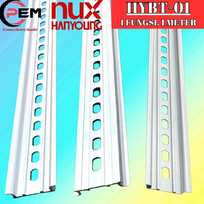 HANYOUNG NUX REL MCB DIN RAIL ALUMUNIUM HYBT-01 HY BT-01 HY BT01 HYBT01 1 FUNGSI 1 METER