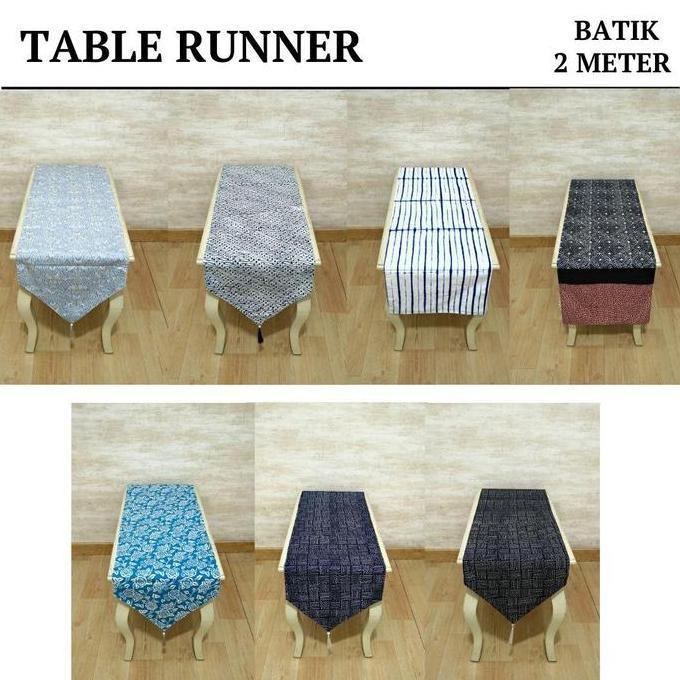 Table Runner / Taplak Meja Makan / Bed Runner Bordir Panjang 2 Meter