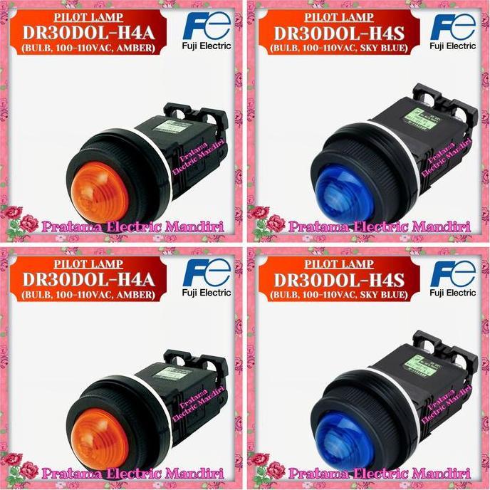 FUJI ELECTRIC Pilot Lamp Dia. 30mm DR30DOL-M4A DR30DOL-M4S 220VAC