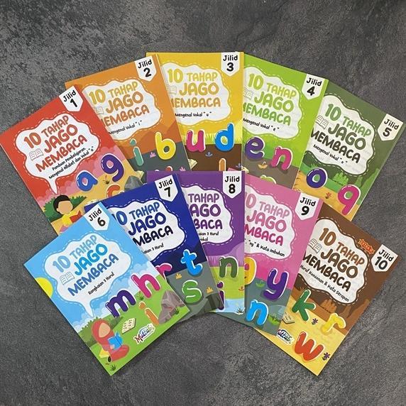 Buku 10 Tahap Jago Membaca (STJM Jilid 1-10)