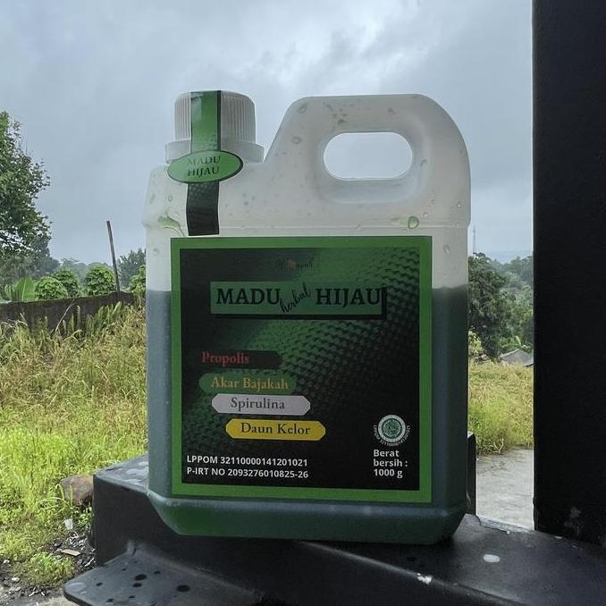 Madu Herbal Hijau Akar Bajakah Spirulina dan Daun Kelor 1 kg PRAM