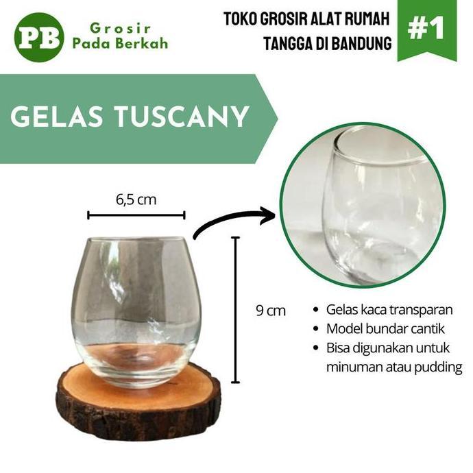 New- Gelas Tuscany Citinova Gelas Kaca Kecil Gelas Wine Kaca Gelas Kaca