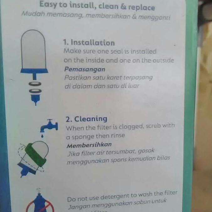 Kualitass- Tulip Water Filter Saringan Air Nazava