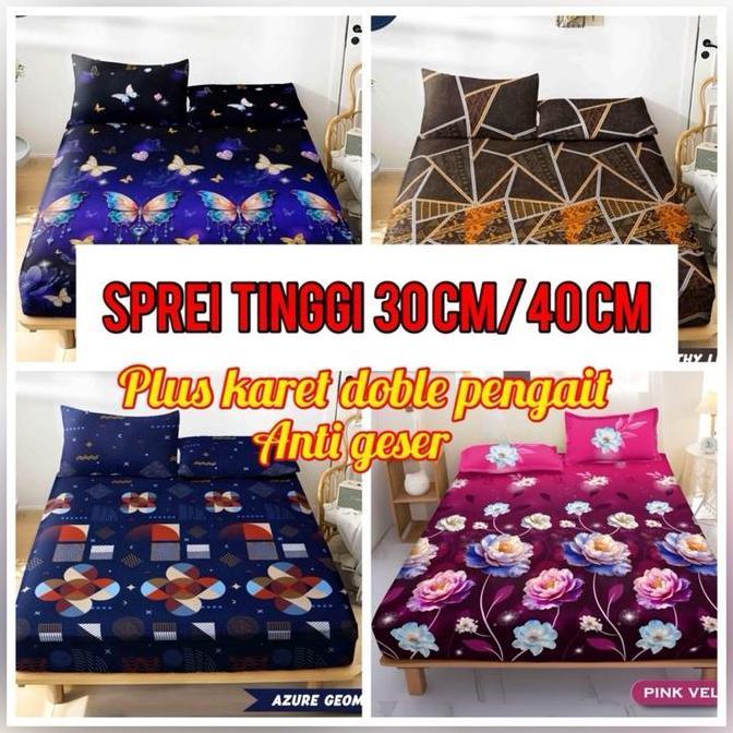 Sleeprm- Sprei Tinggi 30 Cm ,Sprie Tinggi 40 Cm Sprei 180X200X30 Sprei 160X200 Tinggi 30 Sprei Tingg