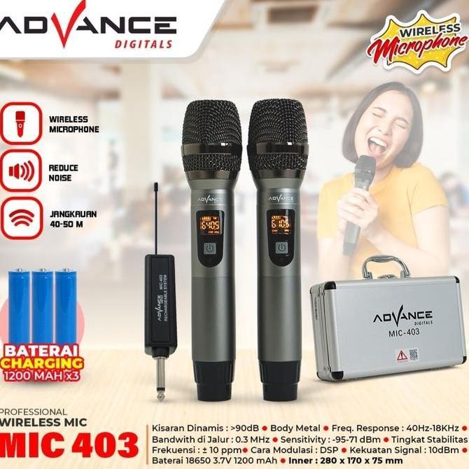 ADVANCE WIRELESS MICROPHONE MIC-403