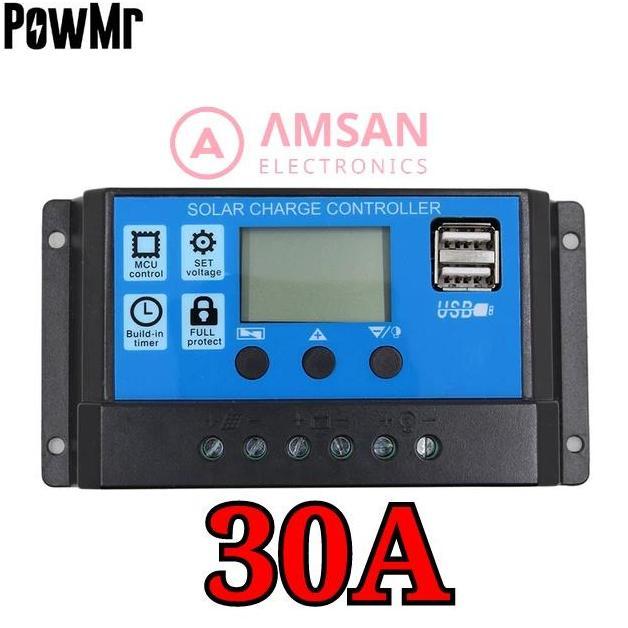 SCC PWM 30A PowMr Solar Charger Controller