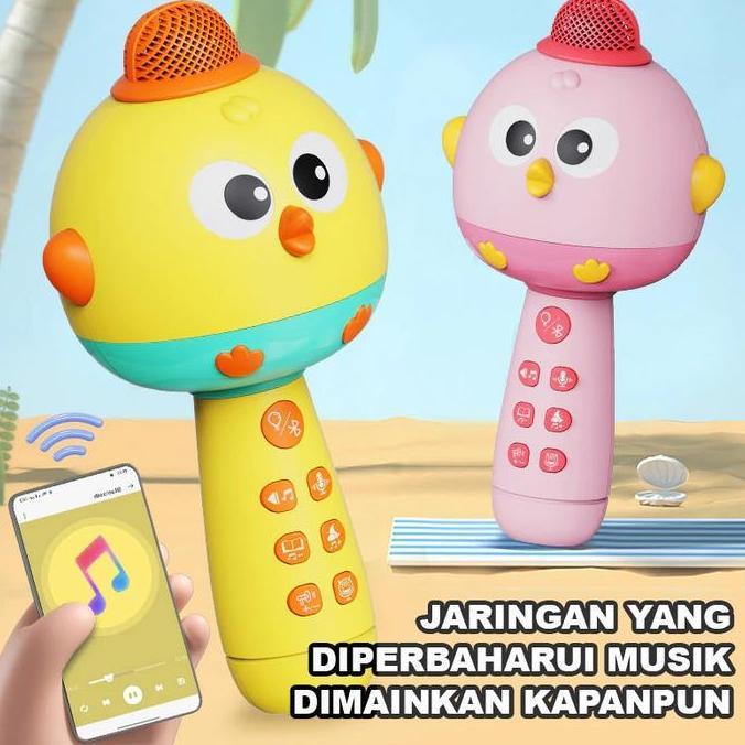 Cina VersiMainan Mikrofon Anak Mikrofon Speaker Kecil Anak Mikrofon Terintegrasi Anak Karaoke Bernya