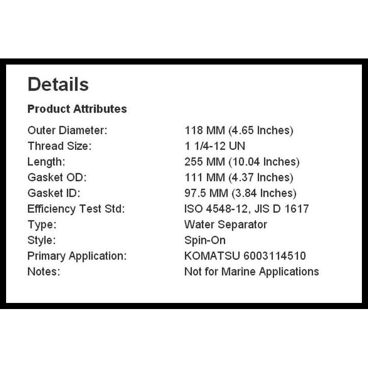 TERMURAH FILTER DONALDSON J8620410 FUEL FILTER WATER SEPARATOR