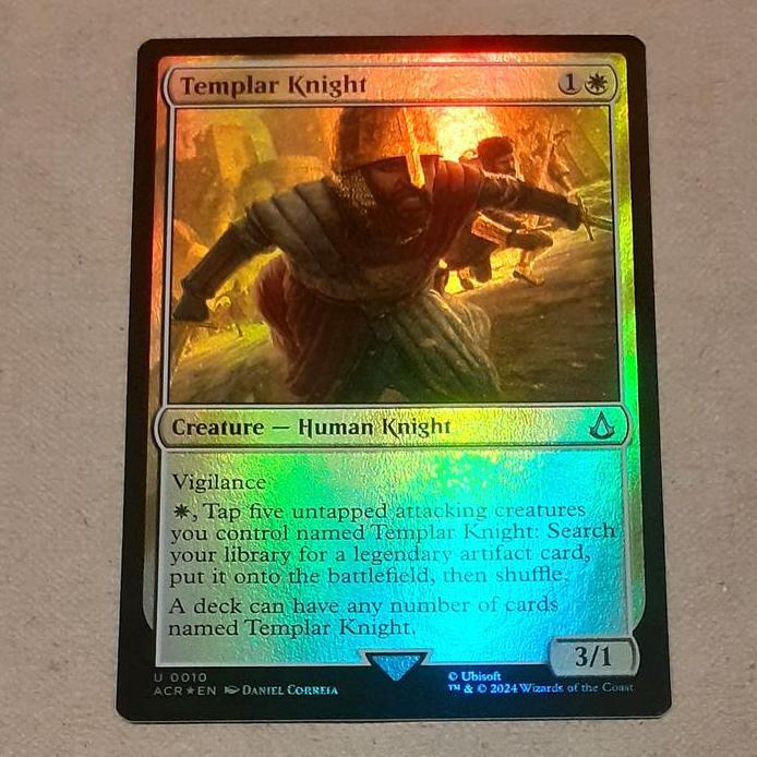 Ready MAGIC THE GATHERING MTG Templar Knight Foil