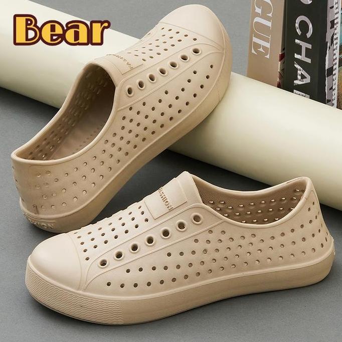 DISKON BEAR 2025 SANDAL WANITA SEPATU DATAR SEPATU WANITA ANTI SELIP SANDAL KOREA SANDAL GAYA PASANG