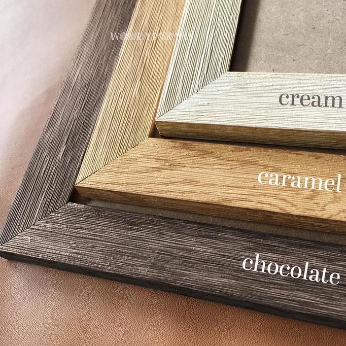 Ready Frame Poster A3+ 32x48 cm A3 plus - Bingkai Kayu Pinus Natural - Pigura Figura Minimalis