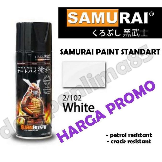 Wrnawrni- Samurai Paint 102 White/Putih Cat Semprot/Pylox/Pilox/Pilok/Helm/Motor