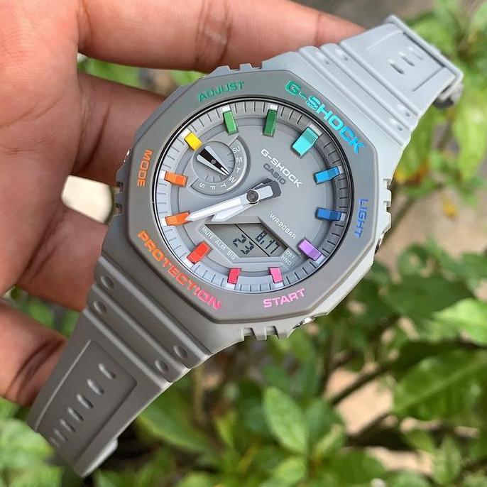G-Shock Gshock GA-2100 GA2100 /GA2110 GA-2110 ORINAL CUSTOM RAINBOW