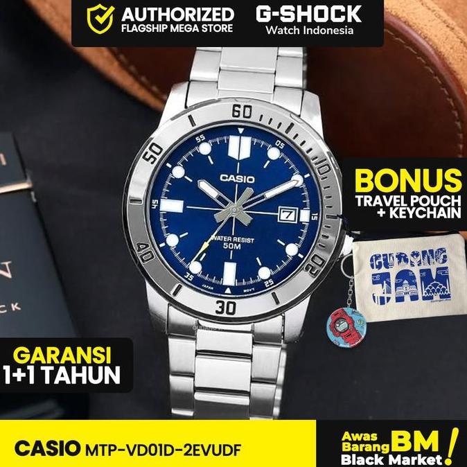 Casio General MTP-VD01D-2EVUDF MTP-VD01D MTP-VD01 MTPVD01D MTP VD01D Watches Pria Men