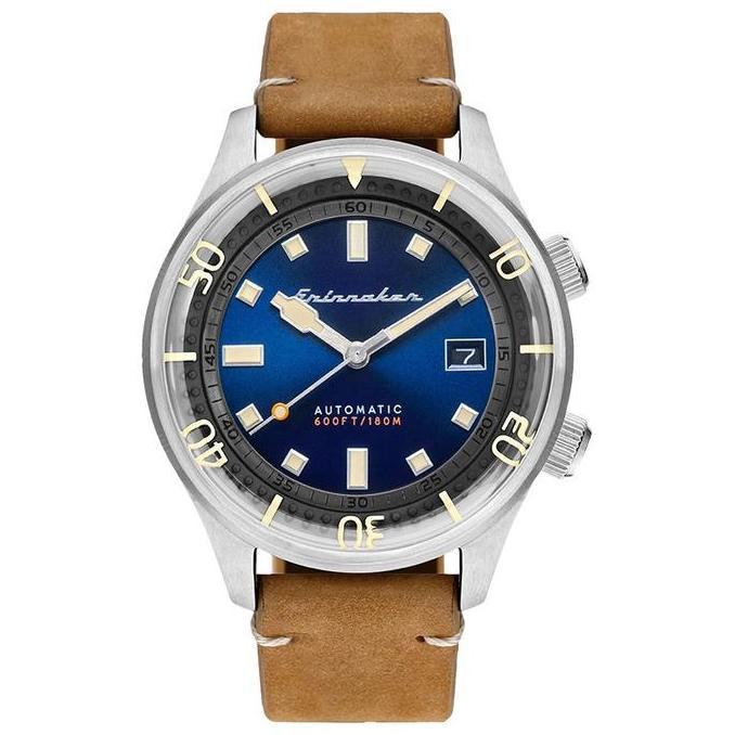 Spinnaker SP-5062-05 Vintage Bradner Brown Leather Strap