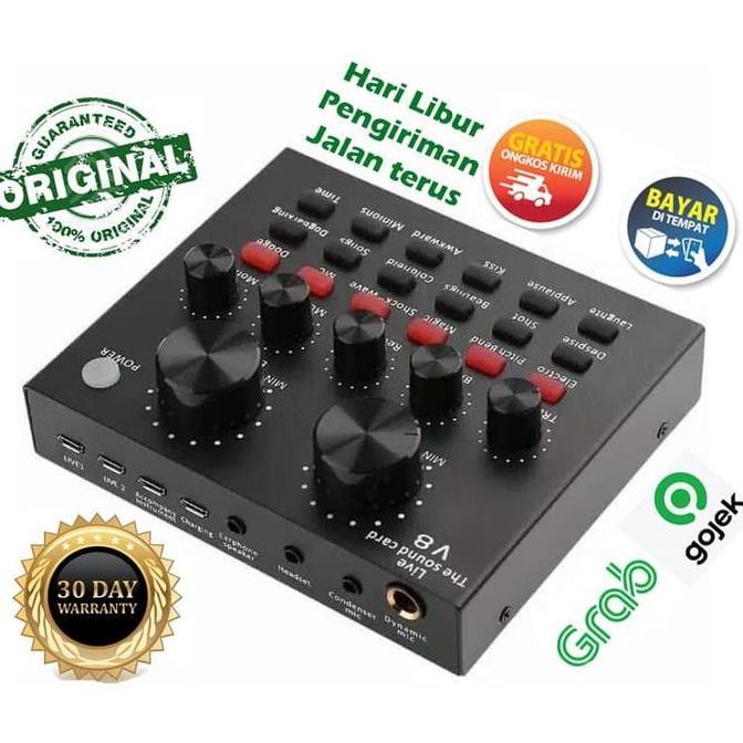 Soundcard V8 Mixer V8 Sound Card V8 MIXER Audio USB External Soundcard