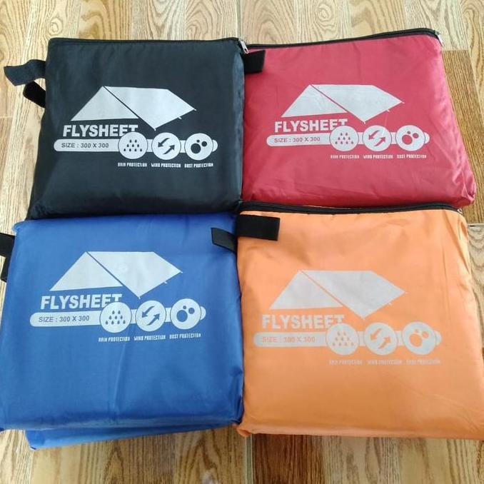 Flysheet Bushcraft 3X3 Alas Tenda Terpal Tenda Footprint 3X3