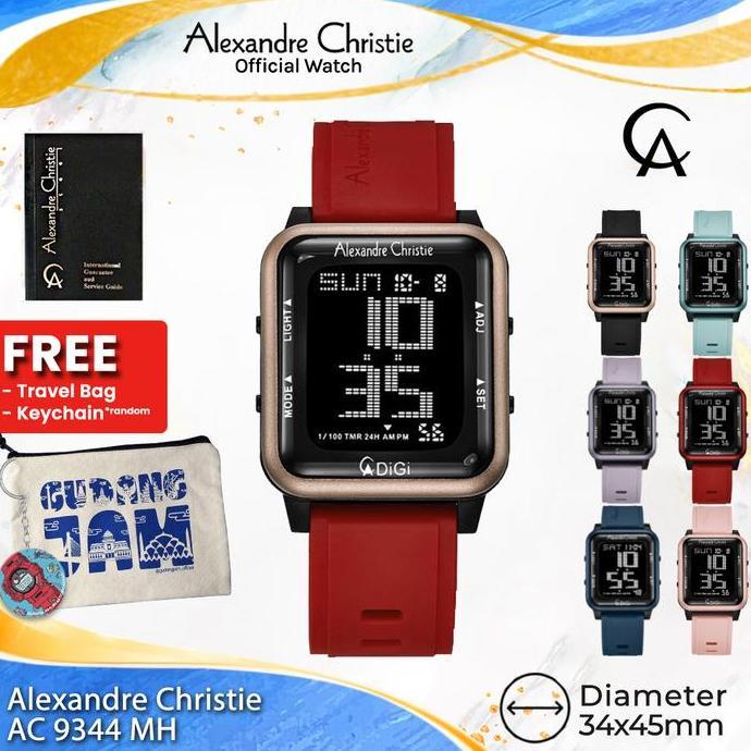 Alexandre Christie Pria AC 9344 MH AC 9344 AC9344MH Rubber Strap