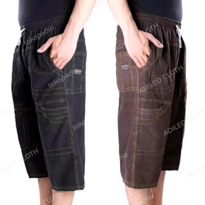 CELANA PENDEK 7/8 PRIA DEWASA JEANS BORJU